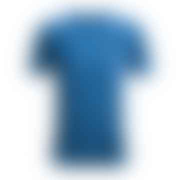 T-Shirt Sportstyle links Brust Uomo Victory Blau / Schwarz