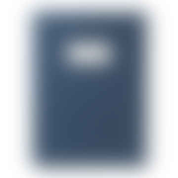 Cuaderno revisado de azul oscuro
