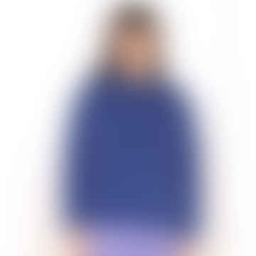 Pompom Square Sweater Blue