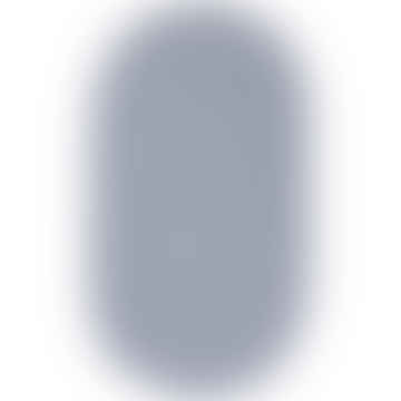 Öko -ovaler geflochtener Teppich im Himmelblau 92 cm x 152 cm