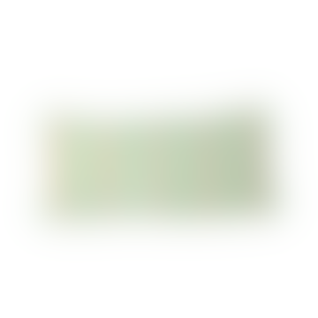 Coussin rectangulaire avec des rayures vertes et beige néon - L80 x W40 cm