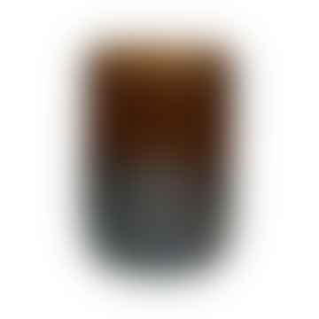 HÉRA - vase/hurricane - glass - DIA 15,8 x H 23,1 cm - brown
