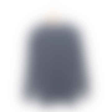 Übergroße Sweatshirt Japanische Streifenstrickblau P26043