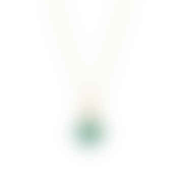 9 Carat Gold Fine Trace Chain & Chrysoprase Sweetie