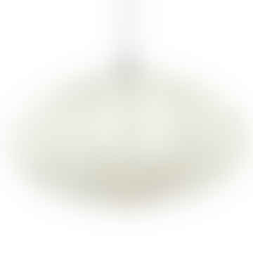 Small 60cm Black & Cream Mungo Cotton Pendant Lampshade
