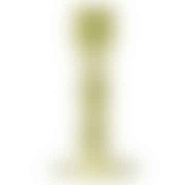 Glass Candle Holder | Medium | Olive Green