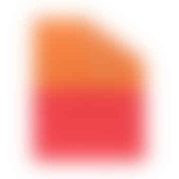 Lancer / couverture de blocs de couleurs, rose orange, mérinos tissés et cachemire