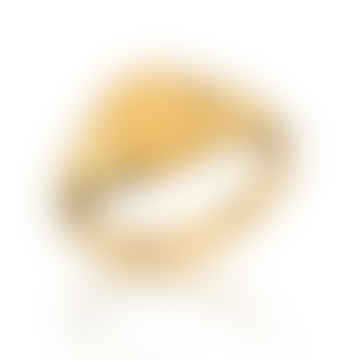 Gold Plated 925 Silver Signet Ring
