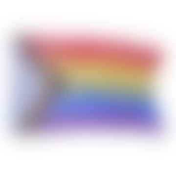 Large Rainbow Pride Progress Flag