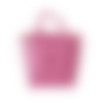 Bolsa de rafia floral de color rosa medio - Rice DK