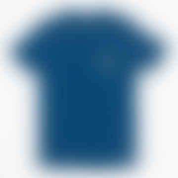 Crest II Logo T-shirt in Cool Blue & Yellow