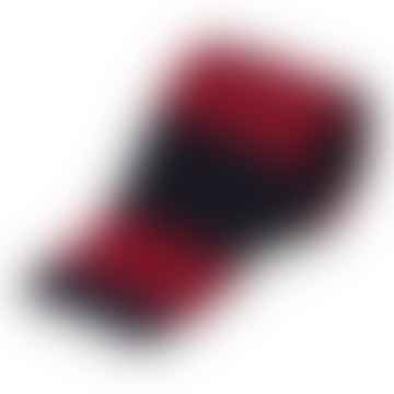 Cravatta in maglia - Riga rossa/nera