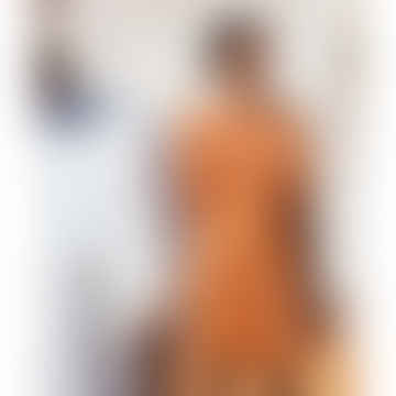 SS23 Vestido de lino Layrah-May en Sunset Orange