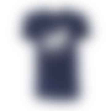 T-shirt Circle Logo Uomo Navy/bianco