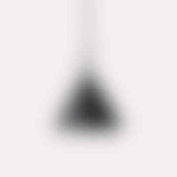 Lámpara colgante de triángulo de metal m mate negro