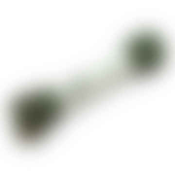 Flachwachende Schnürsenkel 200 cm (80 "Zoll) - Grün-/Metallaglets