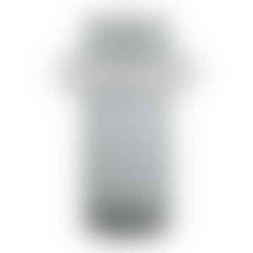 Lyngby Mouthblown Glass Vase Tube Shape 30 Cm Tall In Smoke Grey