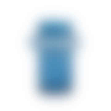 Lyngby Mouthblown Glass Vase Tube Shape 20 Cm Tall In Dark Blue