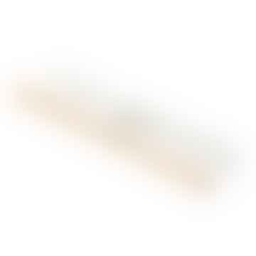 Tosca Wandmontiertes Zubehörregal & Kleiderbügel in Weiß mit hellem Holzdetail