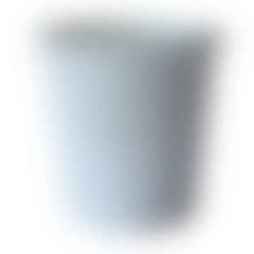 Hachiman Vaso da Fiori da Giardino Stile Rotondo No5 Bianco Miscela di Carta Riciclata 1.3l D150mm