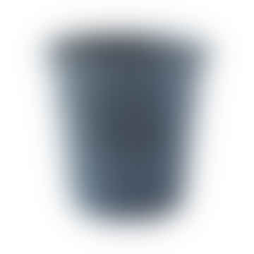 Hachiman Garten-Blumentopf, rund, Stil No4, Marineblau, Öko-Zellstoffmischung, 0,7 l, D120 mm