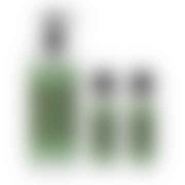 Puritx Organic Lemongrass, Basil  &  Patchouli Essential Oils  &  Aloe Vera Vegan Hand Sanitisers 1x250ml Pump  &  2x60ml Travel Size