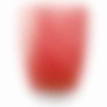 Italesse Vertigo Gobelet en verre unique fabriqué à la main en rouge et blanc