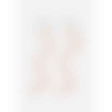 X Sabinna Two-Tone Twisted Glass Bead Earrings // Pink-Pearly White