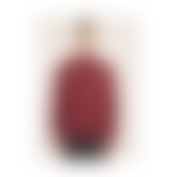 90889 Melange Flannel Custom Fit Shirt Rhubarb