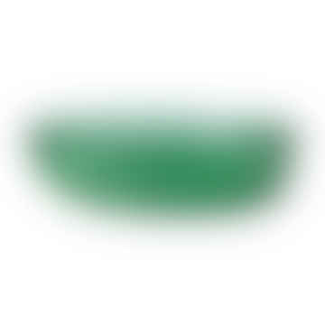 Il ciotola di insalata di vetro smeraldi - verde