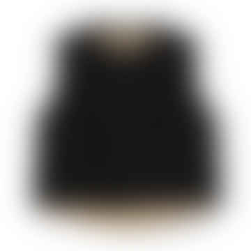 Black Wax/cream Sherpa Lumber Vest