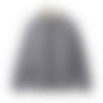 Plaid Reversible Puffer Jacket - Grey / Khaki	