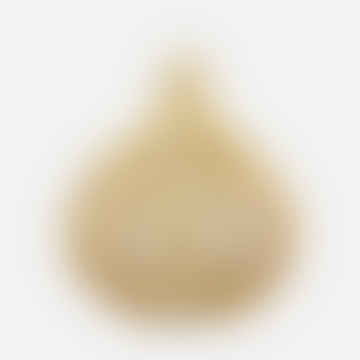 Sombra de lámpara de ratán de mandala - natural