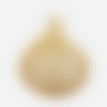 Sombra de lámpara de ratán de mandala - cruz natural