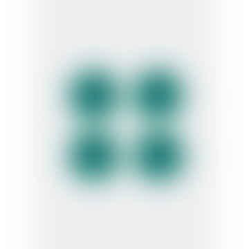 Placa de postres de riviera azul glaseada única 21 cm - conjunto de 4