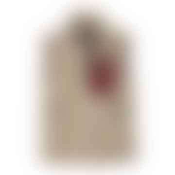 Gilet Classic Retro-X Fleece Uomo dunkle natürlicher W/Sequoia rot