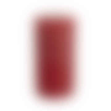 Bougie de pilier rustique rouge à lèvres
