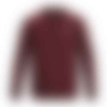 MAGLIA Essential Fleece Sweat à capuche Uomo Chestnut Red / White