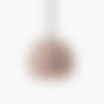 Sfaglia di lampada 18 cm Ciondolo - Nudo lucido