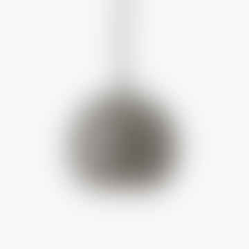 Pendente con sfera da lampada da 18 cm - grigio caldo lucido