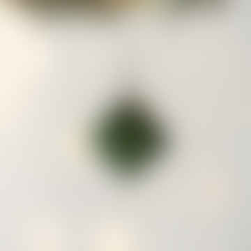Decoración de linterna acanalada - verde