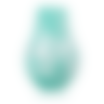Ada Spot Vase Mouthblown Glass Turquoise