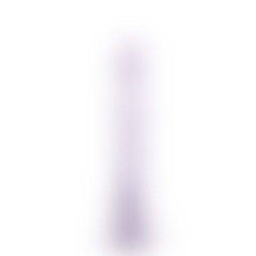 Coloured Glass Candle Holder - Lilac