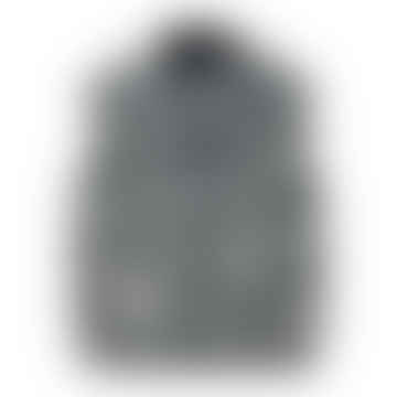Micro Ripstop & Fleece Reversible Vest - Black Check
