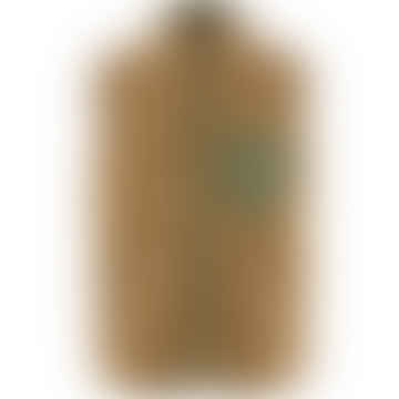 Buckwheat Brown and Laurel Green 232 625 M Vardag Pile Fleece Vest