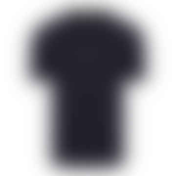 Supersoft Rear Neck Branded Short Sleeve T-shirt (navy)
