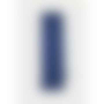 Bufanda de rayas de doble cara azul