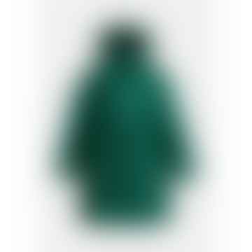 Abrigo de hojaldre con capucha de color verde oscuro carlos