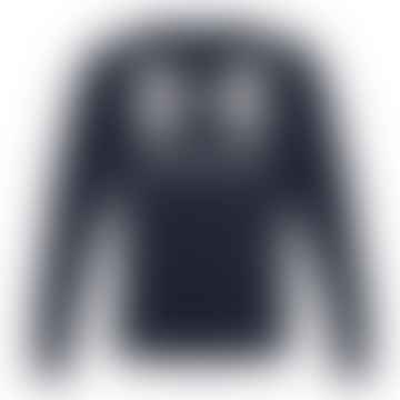 Maglia Rival Fleece Big Logo Soodie Uomo Midnight Navy/Onyx White