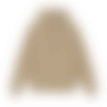 Khaki Overdyed Stock Logo Hood